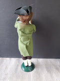 (D) Byers' Choice Carolers Colonial Williamsburg Signed "Man Holding Music Book" Figurine