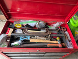 Red Metal 6-Drawer Tool Chest Full Of Tools