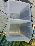 Two Pet Food Storage Containers