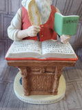Gorham Norman Rockwell Inspirations in Porcelain "Yuletide Reckoning" Figurine