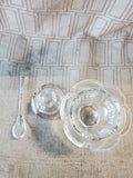Baccarat Crystal Mustard Jar with Spoon