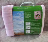 John Deere Collection "Tractors are for Girls" No Sew Fleece Throw Kit UNUSED