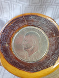 (A) Embedded Coin Wood Stump
