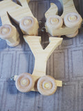 Wooden Letter Train