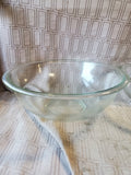 Set of 3 Pyrex Clear Glass Nesting Bowls