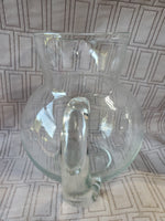 Clear Glass Pitcher with Monogrammed "L"