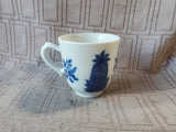 Mottahedeh Vista Alegre Historic Charleston Reproductions "Blue Pineapple" Demitasse and Saucer Set (4 SETS AVAILABLE PRICED INDIVIDUALLY AT $22 EACH)