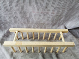 Wooden Plate Rack Cabinet Organizer