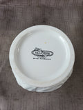 Villa Verde White Embossed Ceramic Vase