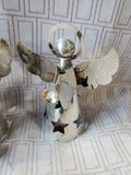 Pair of Silverplate Angel Figurines