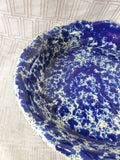 Bennington Pottery Blue Spongeware Pie Dish (BBB)