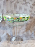 Pair of Clear Glass Margaritaville Margarita Glasses