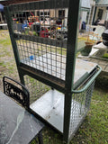 Heavyweight Green Metal Planting/Work Station w/Drawer and Wheels