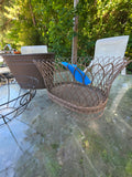 Three Piece Lot of Metal/Wire Planters