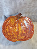 Ceramic Pumpkin Candy Bowl