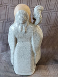 Asian Inspired Shou Xing Diety Crackle Glazed Figurine