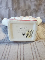 Andrea by Sadek Jay Willfred Red and White 5 Finger Vase