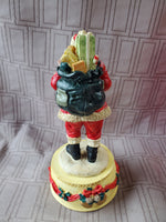 Handcrafted Old World Santa Music Box WORKS