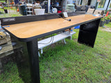8' Craftsman Metal Framed Work Bench W/Detachable Back Pegboard **Read Description ***HEAVY ITEM***READ DETAILS ON PICK UP POLICY***