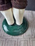 (D) Byers' Choice Carolers Colonial Williamsburg Signed "Man Holding Music Book" Figurine