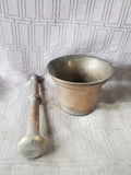Heavy Brass Mortar and Pestle