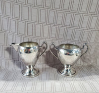 Gotham Silverplate Creamer and Sugar Set