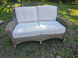 Ebel Hand Woven HDPE Wicker Loveseat