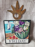 Nancy Thomas Small "Friday" Plaque (A)