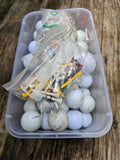 Small Lot of Practice Golf Balls and Tees