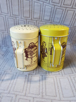 Vintage Sears Roebuck Tin Salt & Pepper Shakers