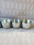 (A) 6 Piece Lot of Assorted Pewter Jefferson Cups
