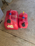 Two Plastic Gas Cans, 5gal and 2gal, Both Empty