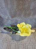 Boehm Bone Porcelain 200-56-Y Yellow Rose Figurine