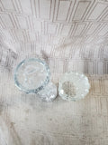 Pair of Clear Glass Bud Vases