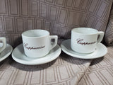 12 Piece "Cappuccino" Mug and Saucer Set