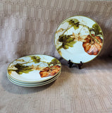 Set of 4 Williams-Sonoma "Botanical Pumpkin" Salad Plates