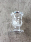 Lot of 12 Clear Glass Candle Holders
