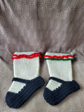 Pair of Crochet Mary Jane Stockings