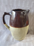 2 Toned Glazed Pottery Pitcher