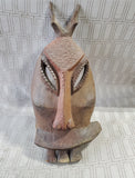 Vintage African Folk Art Wooden Mask