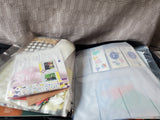 Scrapbook Craft Supply Lot with Organizing Storage Binder