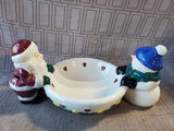 Earthenware Christmas Dip Bowl