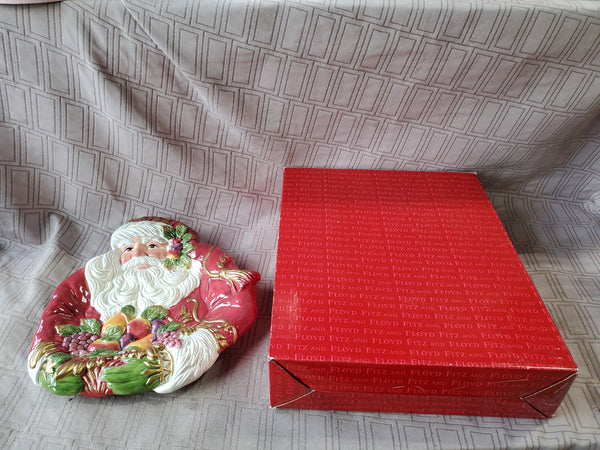 Fitz and Floyd Santa Canape Plate