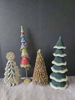(B) Lot of 4 Tabletop Christmas Trees
