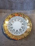 Bavaria Germany White and Gold Toned Demitasse and Saucer Set (B)