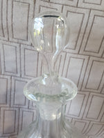 (B) Clear Glass "Claret" Decanter
