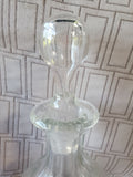 (B) Clear Glass "Claret" Decanter