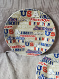 Set of 4 Royal Norfolk Americana Ceramic Dinner Plates