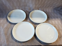 11 Piece World Market White Ceramic Stacking Dish Set