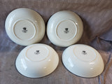 Set of 4 Royal Stafford Christmas Snowy Cabin Pasta Bowls